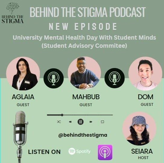 Behind the Stigma podcast episode featuring Mahbub Shuhag on University Mental Health Day